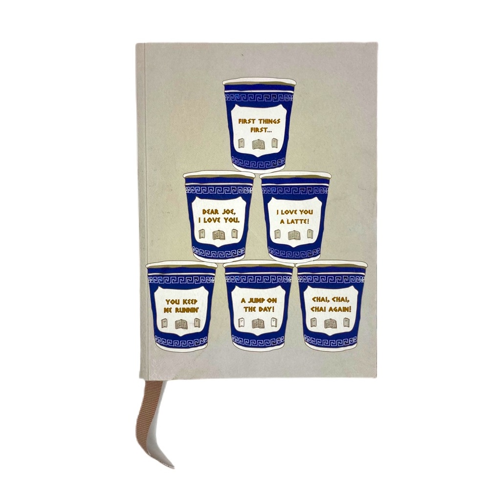 Parsons The New School For Design NYC Coffee Cups Greek Key Journal Notebook